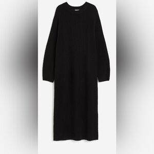 H&M Black Long Sleeve Dress